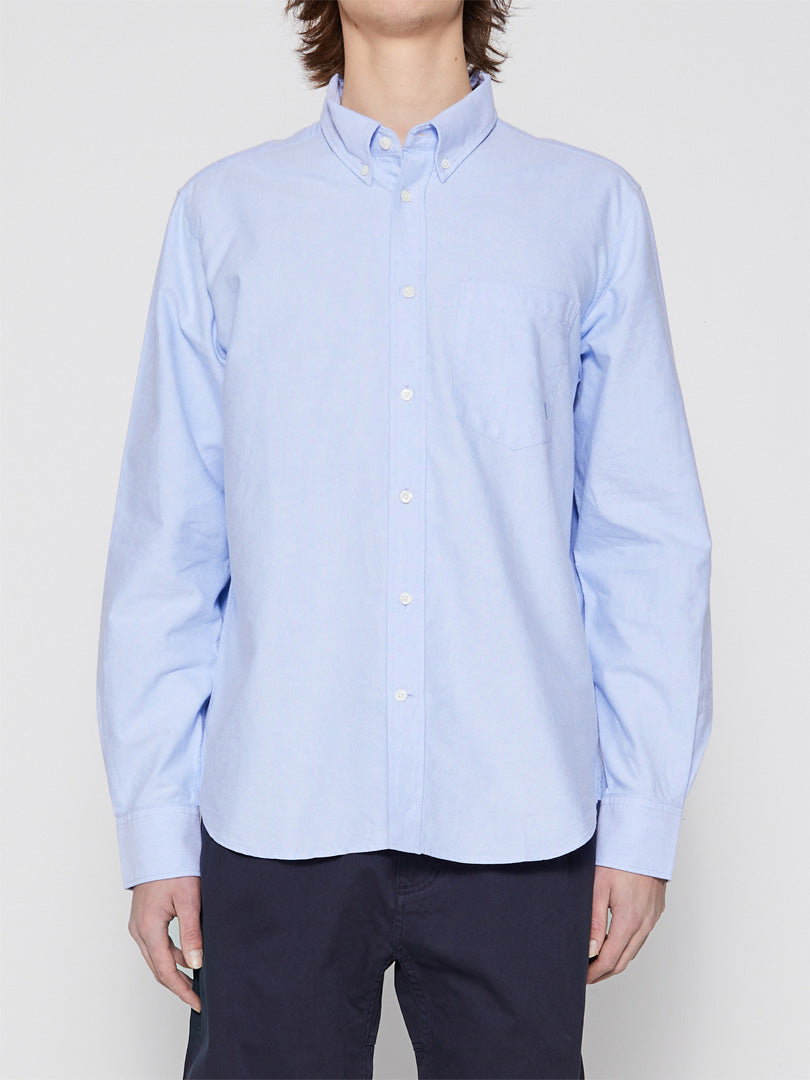 Norse Projects - Algot Oxford Monogram Shirt in Pale Blue – stoy