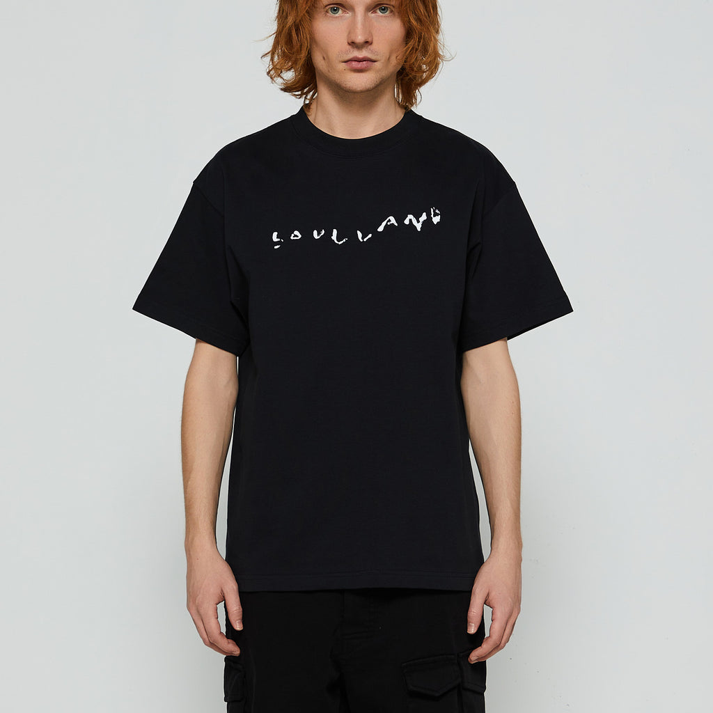 Soulland - Paint Logo T-Shirt Black – stoy