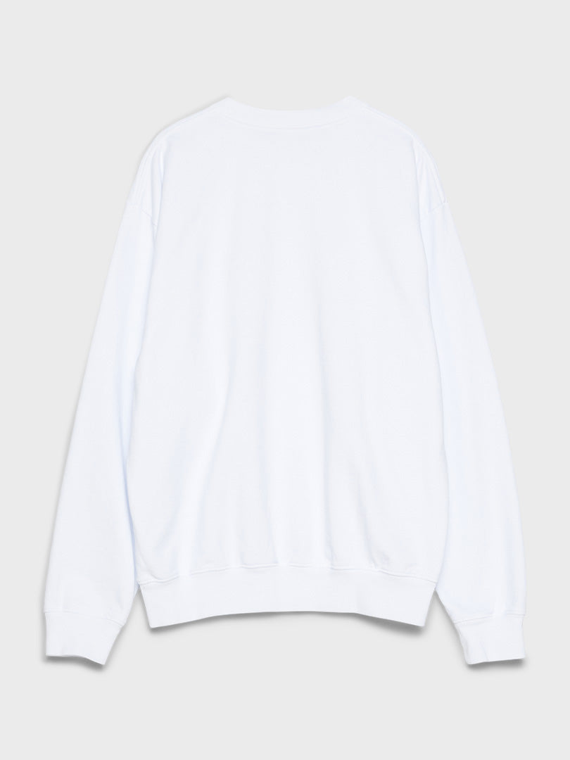 Sporty & Rich - Cropped Crewneck in Cream and Navy – stoy