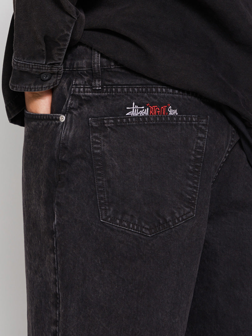 Stüssy - Double Dye Big 'Ol Jeans in Black – stoy