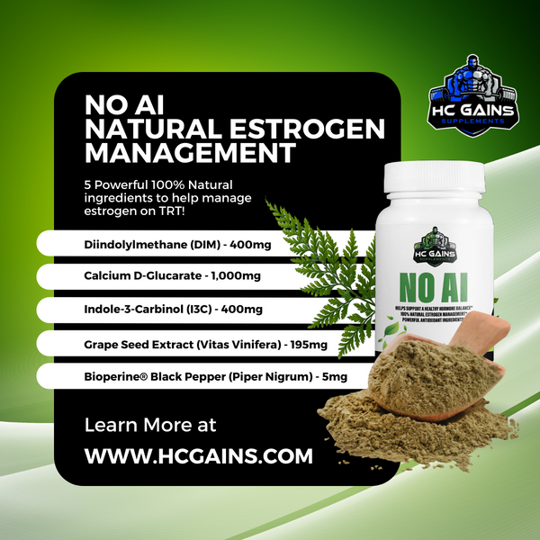 No AI Estrogen Management Supplement for Men - 100% Natural