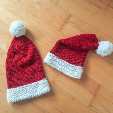 free santa hat knitting pattern