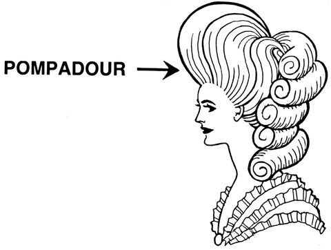 Pompadour” hairstyle