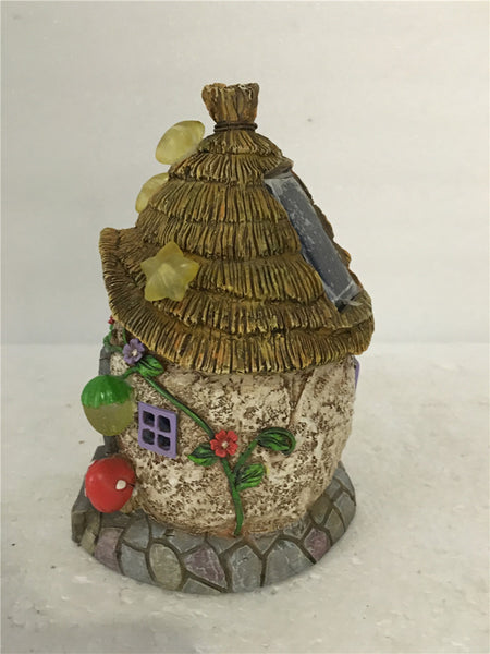 Buy Fairy Garden-House W/Thatched Roof/Star Solar Lights for Sale ...