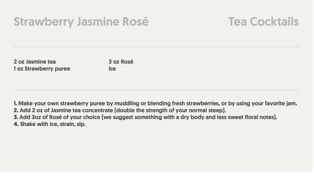 Printable Recipe Card for Strawberry Jasmine Rosé