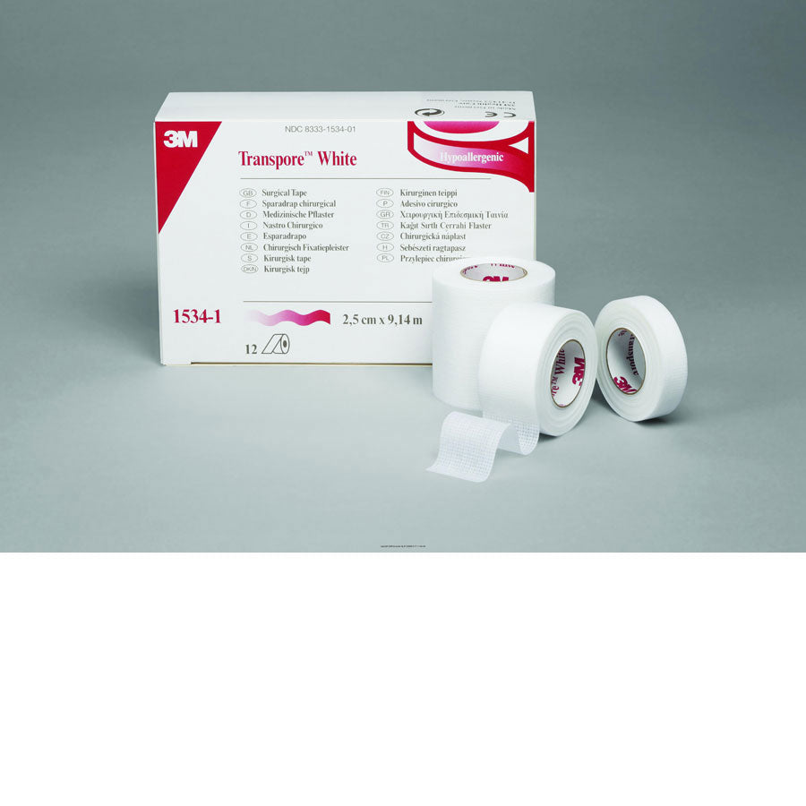 Micropore Surgical Tape 1/2 Paper Tape [1.25 cm x 9.14 m/ 10 Yds ]