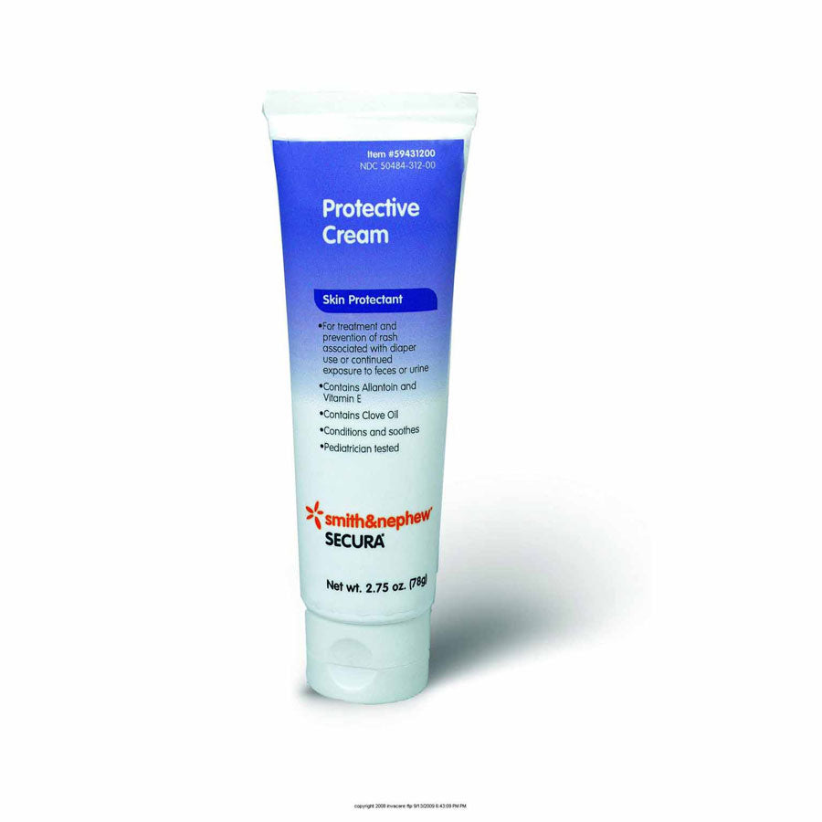 Secura Dimethicone Skin Protectant Cream, Non-Greasy Formula, 4 oz