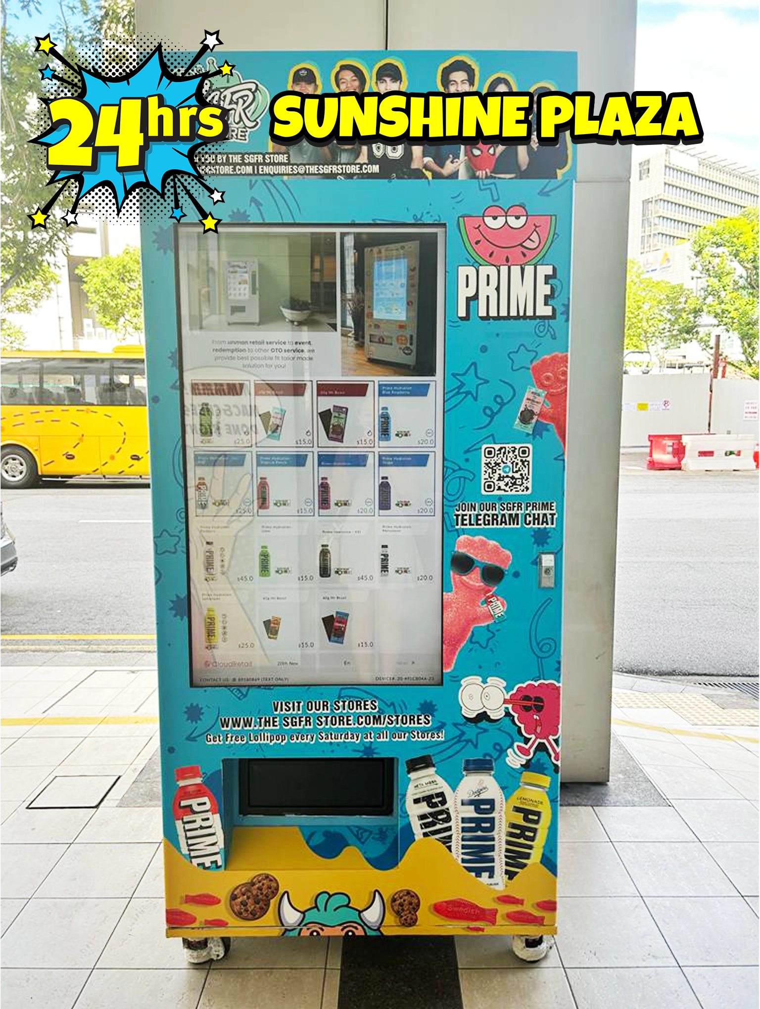 SGFR Prime Vending Machine at Sunshine Plaza