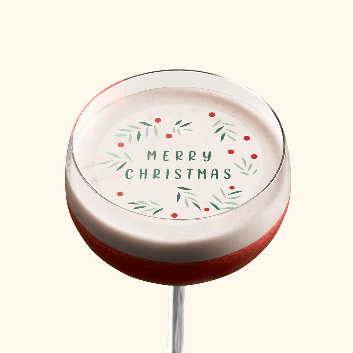 Reindeer Christmas Drink Toppers - Edible Cocktail Toppers