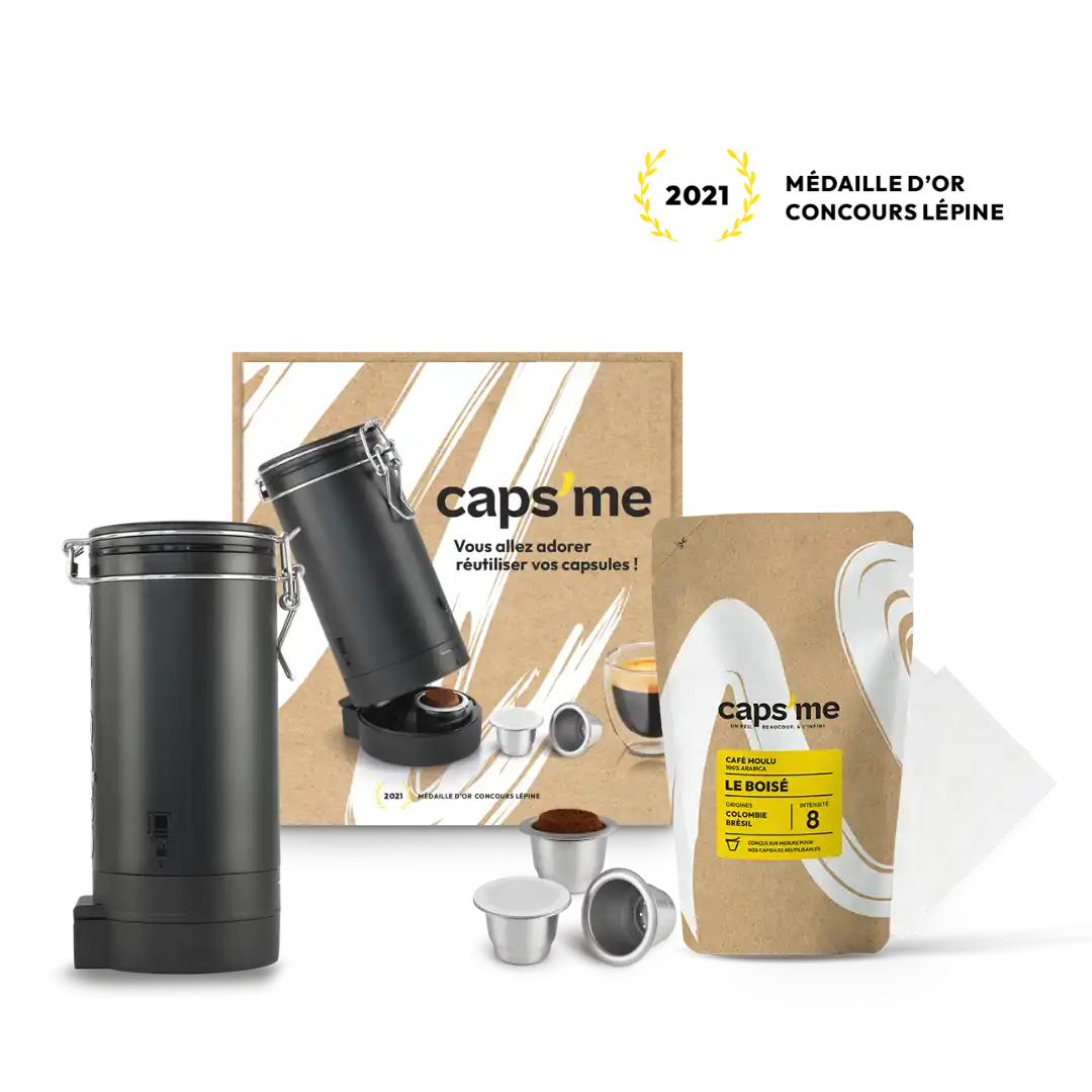 Capsule de café réutilisable rechargeable d'acier inoxydable avec la  cuillère compatible pour la machine de Nespresso-CWU - Cdiscount Maison