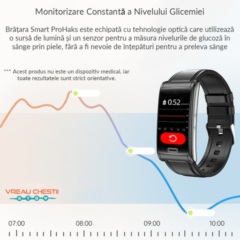 Bratara ceas inteligenta masurare glicemie, masurare sanatate, bratara ceas smart glicemie, bratara ceas  sanatate, bratara ceas glicemie, bratara ceas tensiune arteriala, bratara ceas puls, bratara ceas ECG, bratara ceas monitorizare functii vitale, masoara si verifica: tensiunea arteriala, electrocardiograma 3 derivatii (ECG), procentul de oxigen din sange, pulsul, temperatura, rata respiratorie și somnul. Aplicatie limba romana. Cea mai buna bratara ceas glicemie si tensiune arteriala.