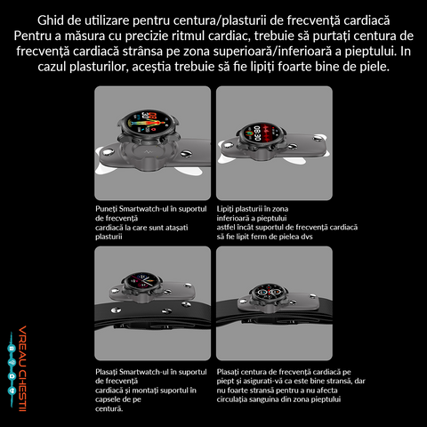 Ceas inteligent masurare glicemie ProHaks, masurare sanatate, ceas smart glicemie, ceas sanatate, ceas glicemie, ceas tensiune arteriala, ceas puls, ceas ECG, ceas monitorizare functii vitale, masoara si verifica: tensiunea arteriala, electrocardiograma 3 derivatii (ECG), procentul de oxigen din sange, pulsul, temperatura, rata respiratorie și somnul. Aplicatie limba romana. Cel mai bun ceas glicemie si tensiune arteriala.