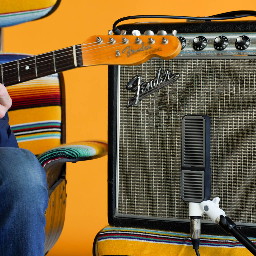 Condenser Microphone, Stripes, Electric Guitar
