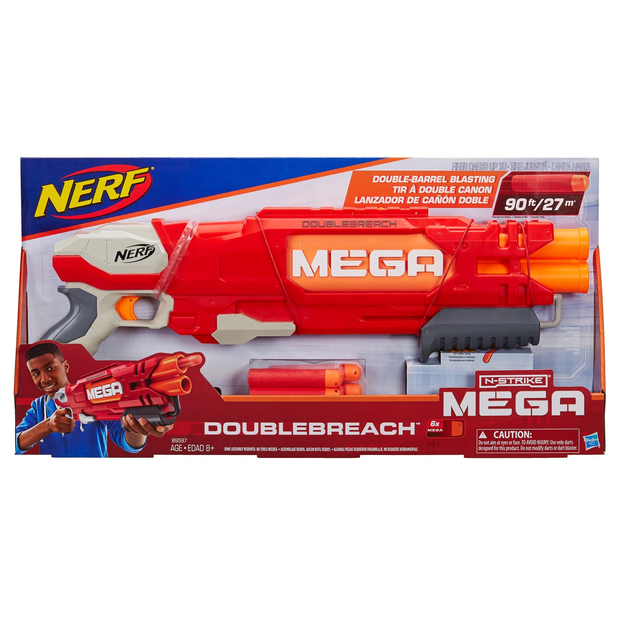 Mega Double Breach Toy Blaster – Blue Toys
