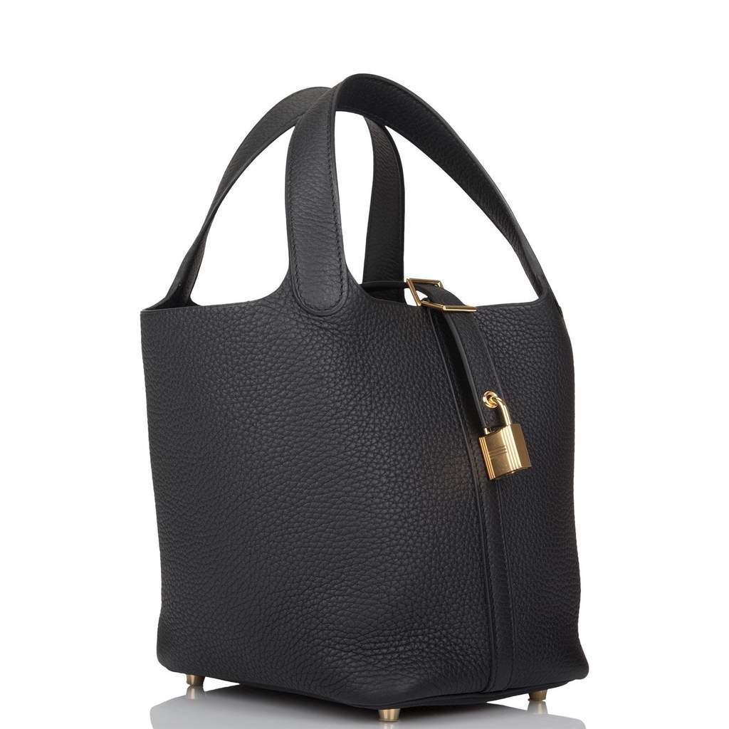 hermes picotin 18 black gold