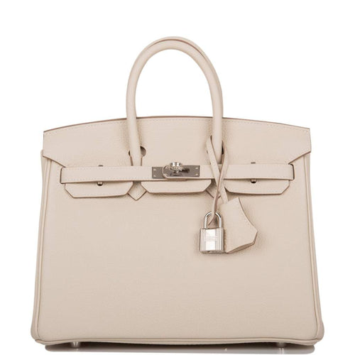 Hermes Birkin 25 Sellier Bag Craie Original Epsom with GHD 