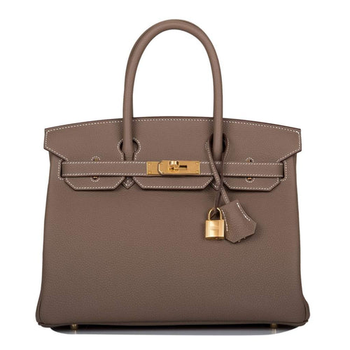 [New] Hermès Birkin 30 | Gris Asphalte, Ostrich Leather, Gold Hardware