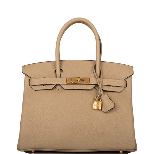 Hermes Clemence Leather Birkin Bag