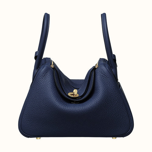 Hermes Lindy 30 Bag Coveted Etoupe Clemence Leather Palladium – Mightychic