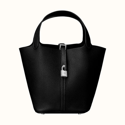 New] Hermès Picotin Lock 26  Noir/Black, Taurillon Clemence