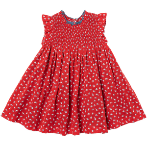 Pink Chicken Stevie Dress- Tiny Red Roses - Picking Daisies Baby + Kids