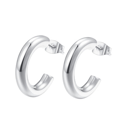 Brushed Finish Huggie Hoop Earrings, Sterling Silver | Silver Jewelry  Stores Long Island – Fortunoff Fine Jewelry