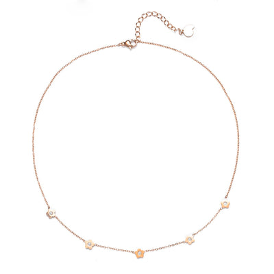 Layering Necklaces Stars and Moon in Rose Gold – Hey Happiness