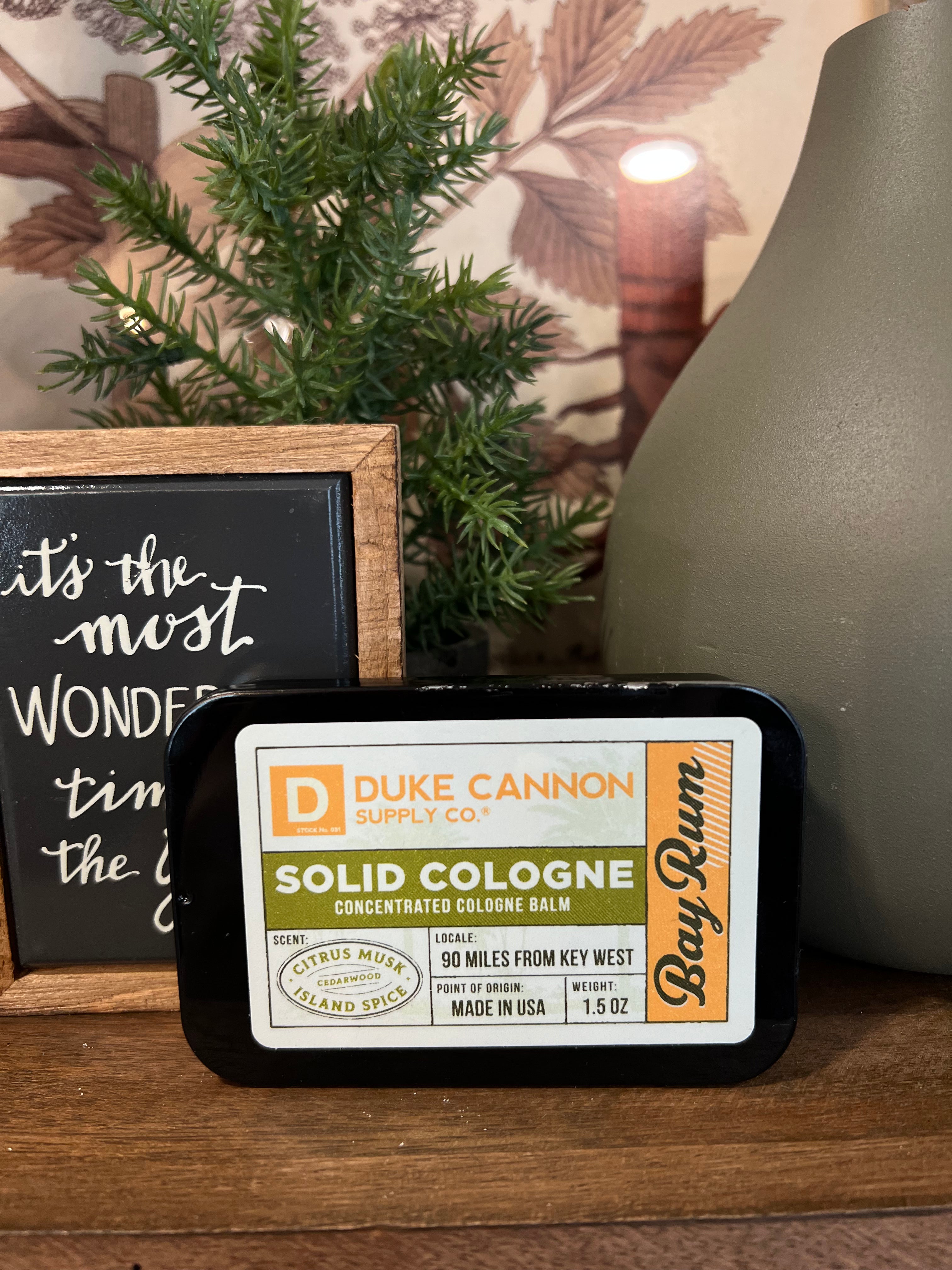 Duke Cannon Solid Cologne - Bay Rum