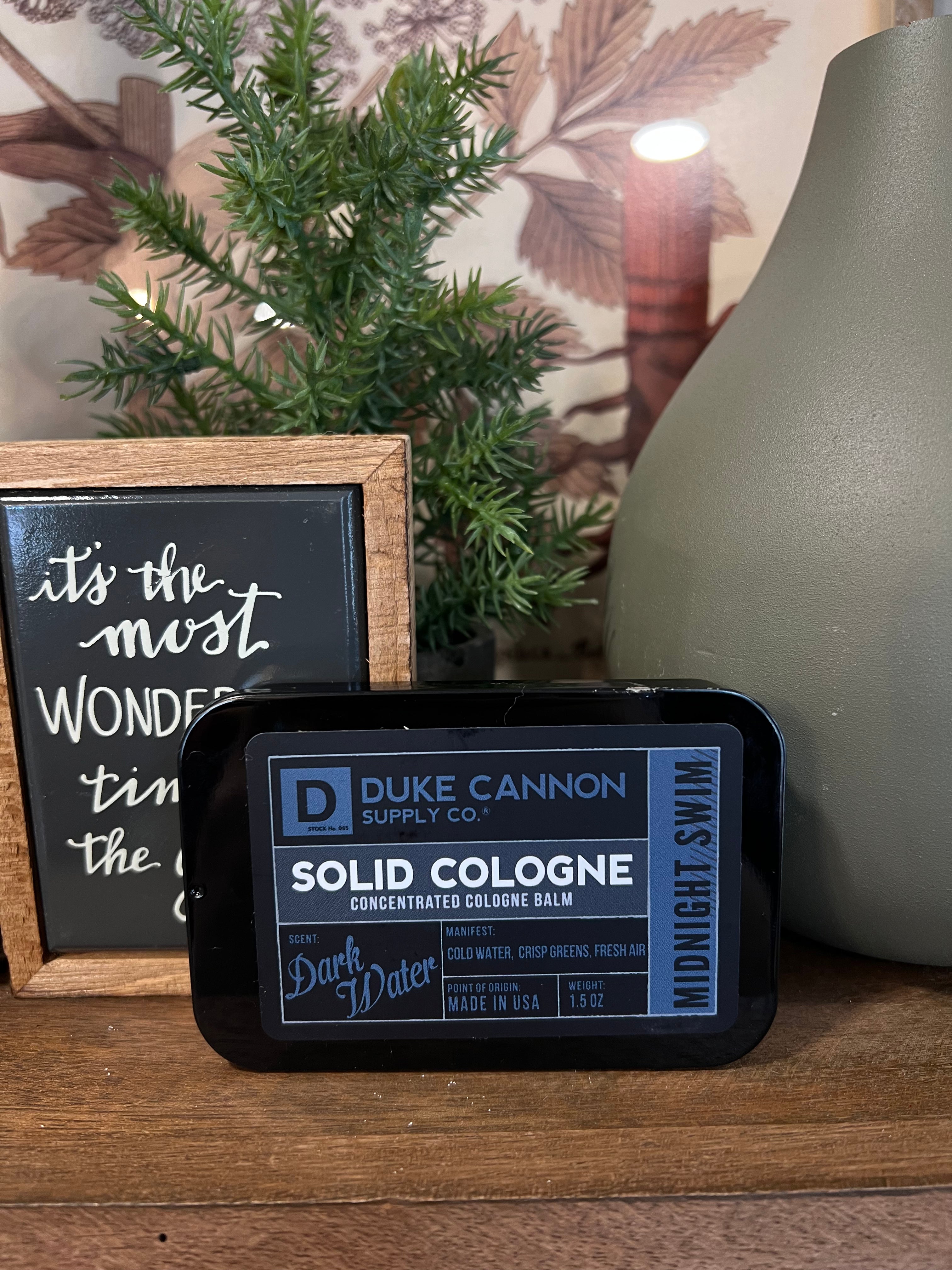 Duke Cannon Solid Cologne - Midnight Swim