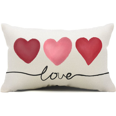 Valentines’ Day Special Love Heart Throw Pillow Cover