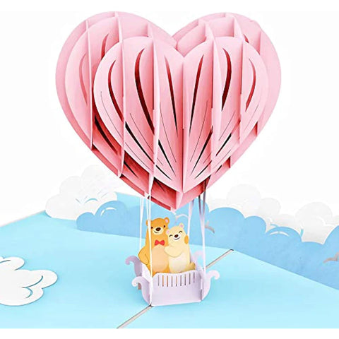 3D Popup Valentines Day Greeting Card