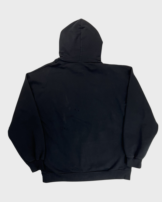 VETEMENTS SS19 GIMP BULLET FLEECE MASK ZIP UP HOODIE IN BLACK SIZE