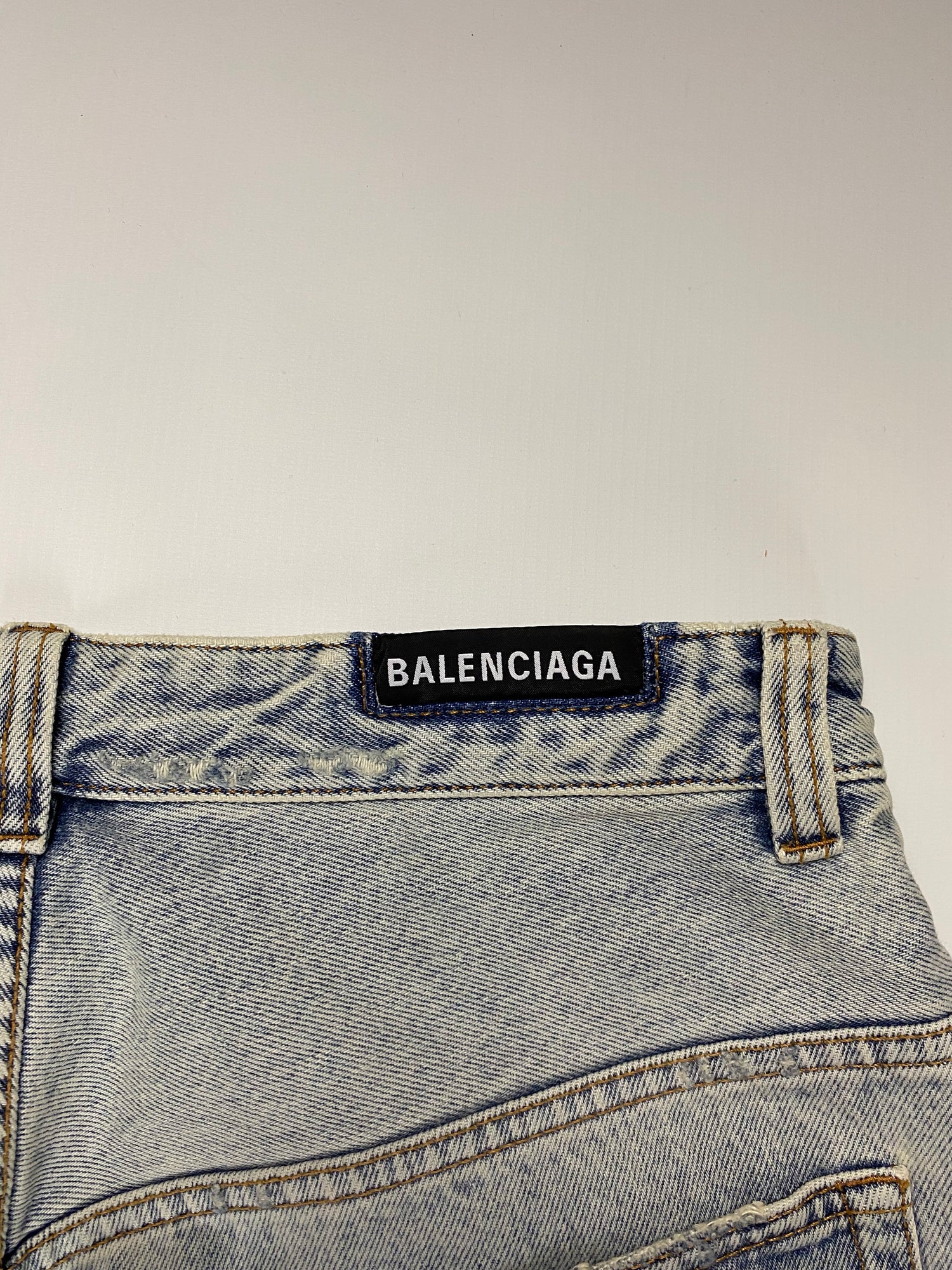 Straight jeans Balenciaga Blue size 38 FR in Denim  Jeans  31108031
