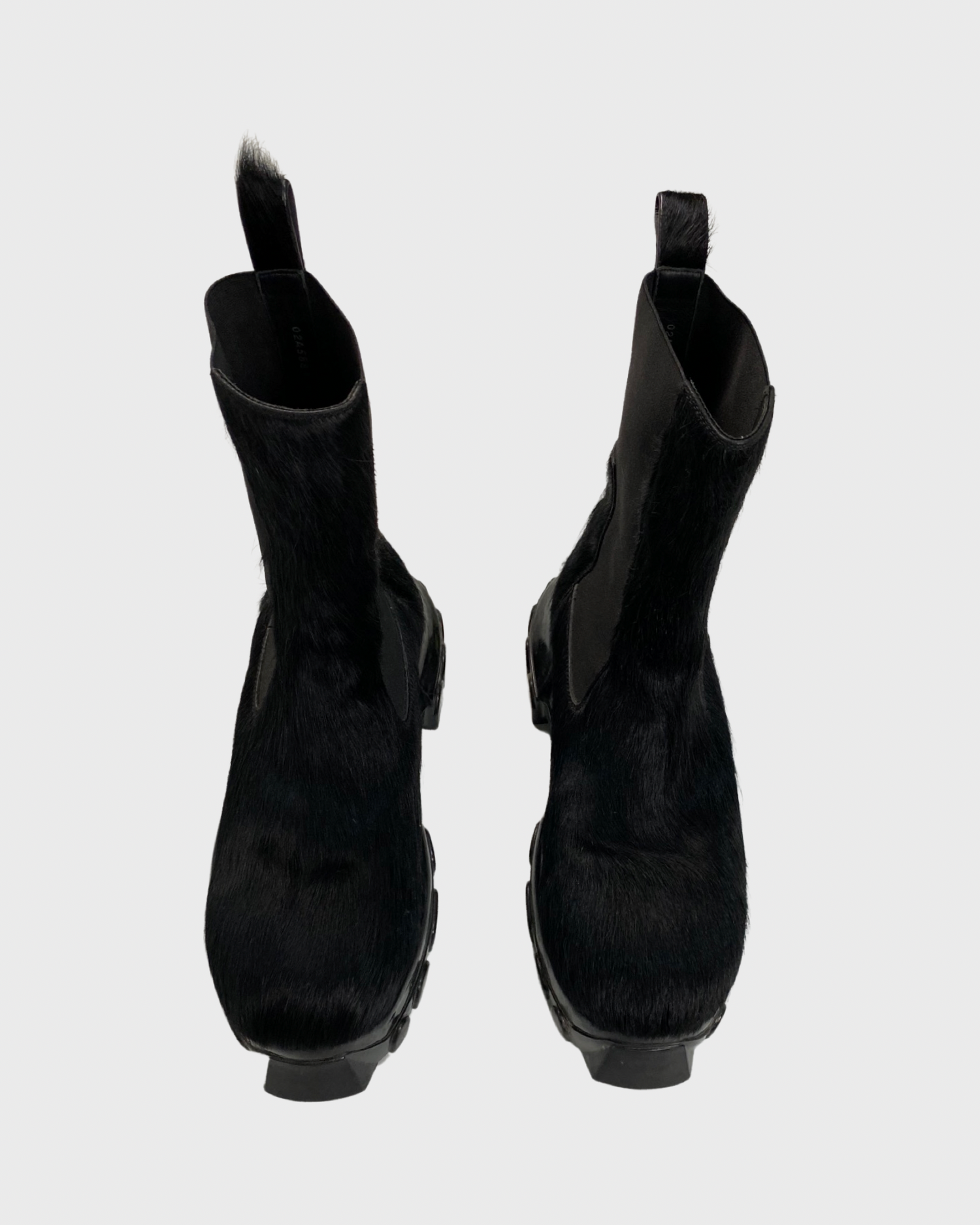 Rick Owens Pony hair bozo tractor boots SZ:44 – Bankofgrails