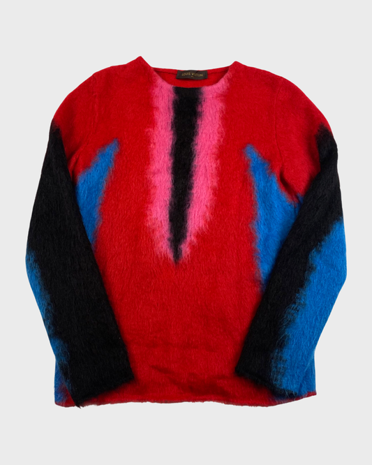 LV SS19 brickroad handmade runway knit sweater SZ:S