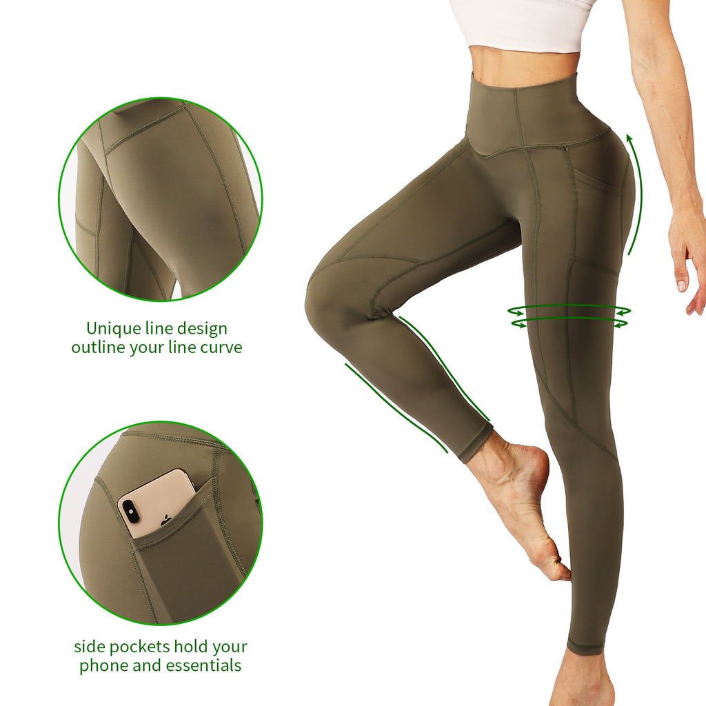 High End 2022 Side Criss Cross High Waist Yoga Leggings – pimpowear