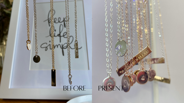 Before and after jewellery range for True Impressions