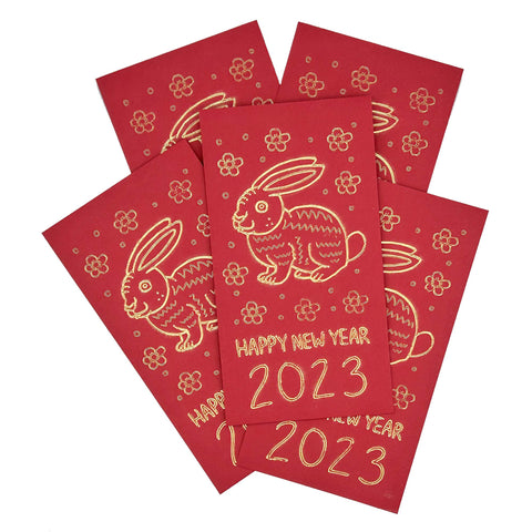 Red Envelopes for the Lunar New Year - Year of the Water Rabbit 2023