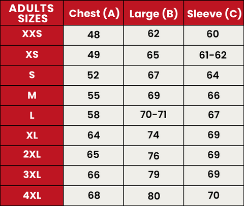 Size Guide 731