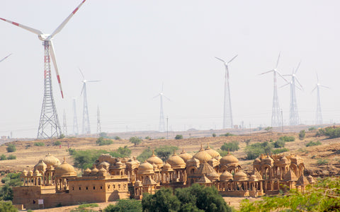 Wind Energy, Jaisalmer, Rajasthan, India. Photo: Kandukuru Nagarjun, www.flickr.com/photos/64924693@N00/8133567938