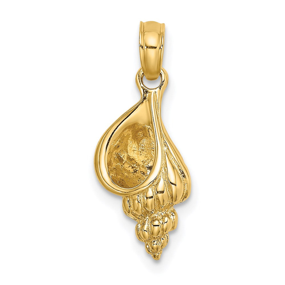 14k Yellow Gold 3-D Textured Oyster Shell Charm – goldia.co.uk