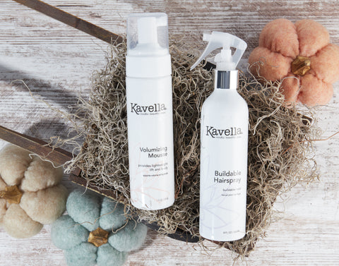 Kavella's Volumizing Mousse and Buildable Hairspray