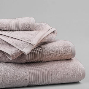 White Classic Luxury Hand Towels | Cotton Hotel spa Bathroom Towel | 16x30  | 6 Pack | Light Grey