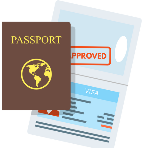 pasport and visa icon