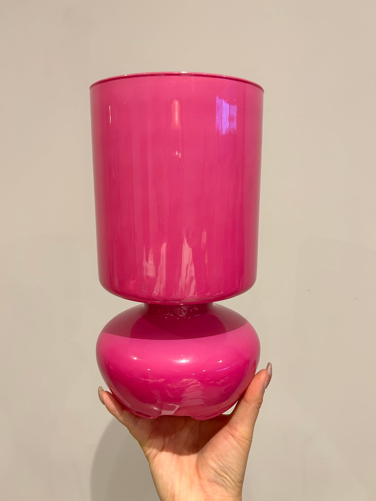 Pink IKEA Lykta lamp