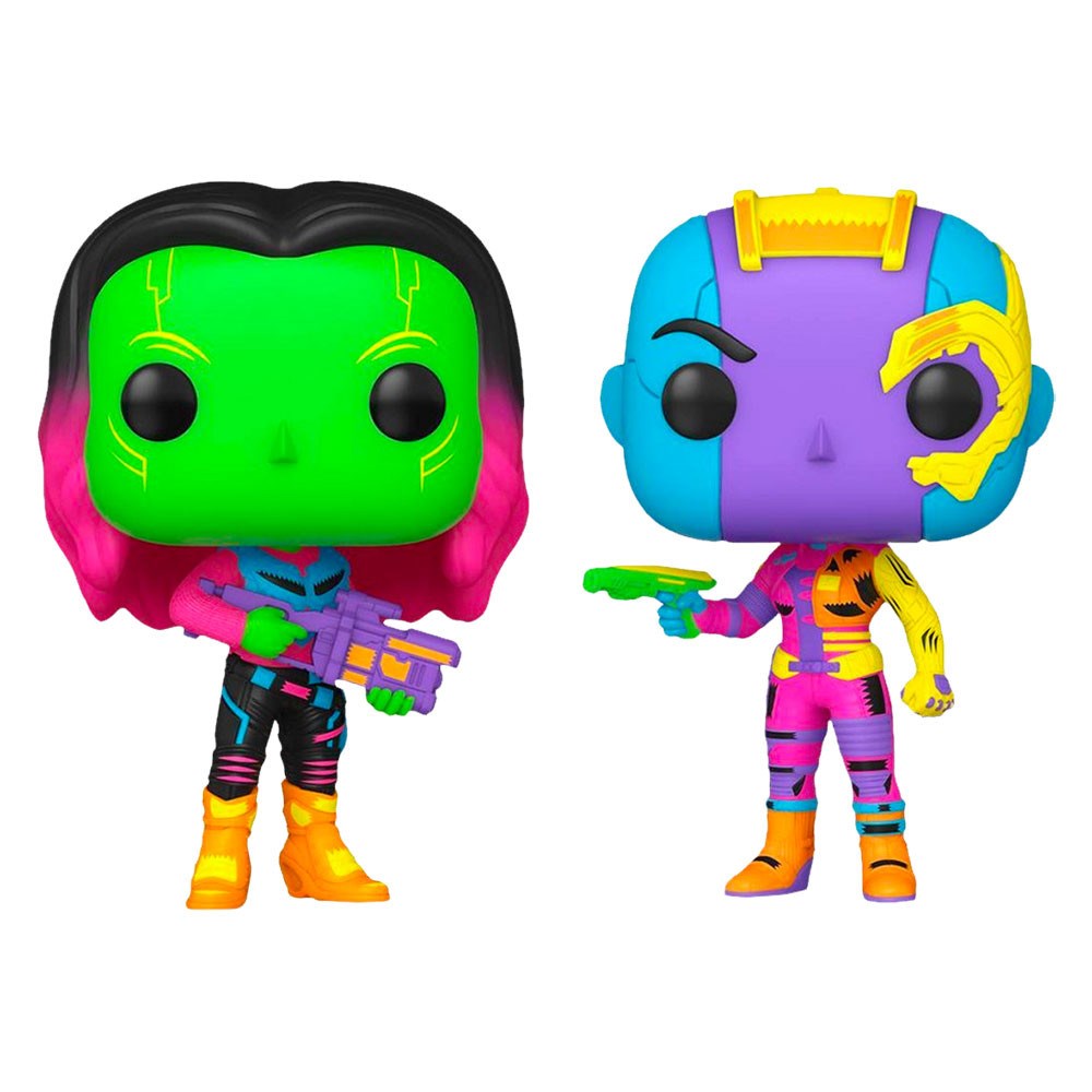 Pop Marvel Guardian Of The Galaxy Gamora And Nebula 2pk Blklt Exc Fandom