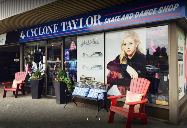 Cyclone Taylor Figure Skating Storefront in Vancouver British Columbia Canada