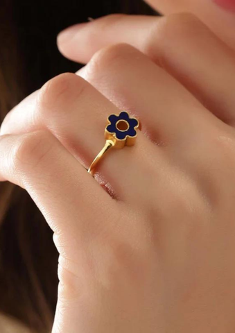 Daisy Neon Adjustable Ring: