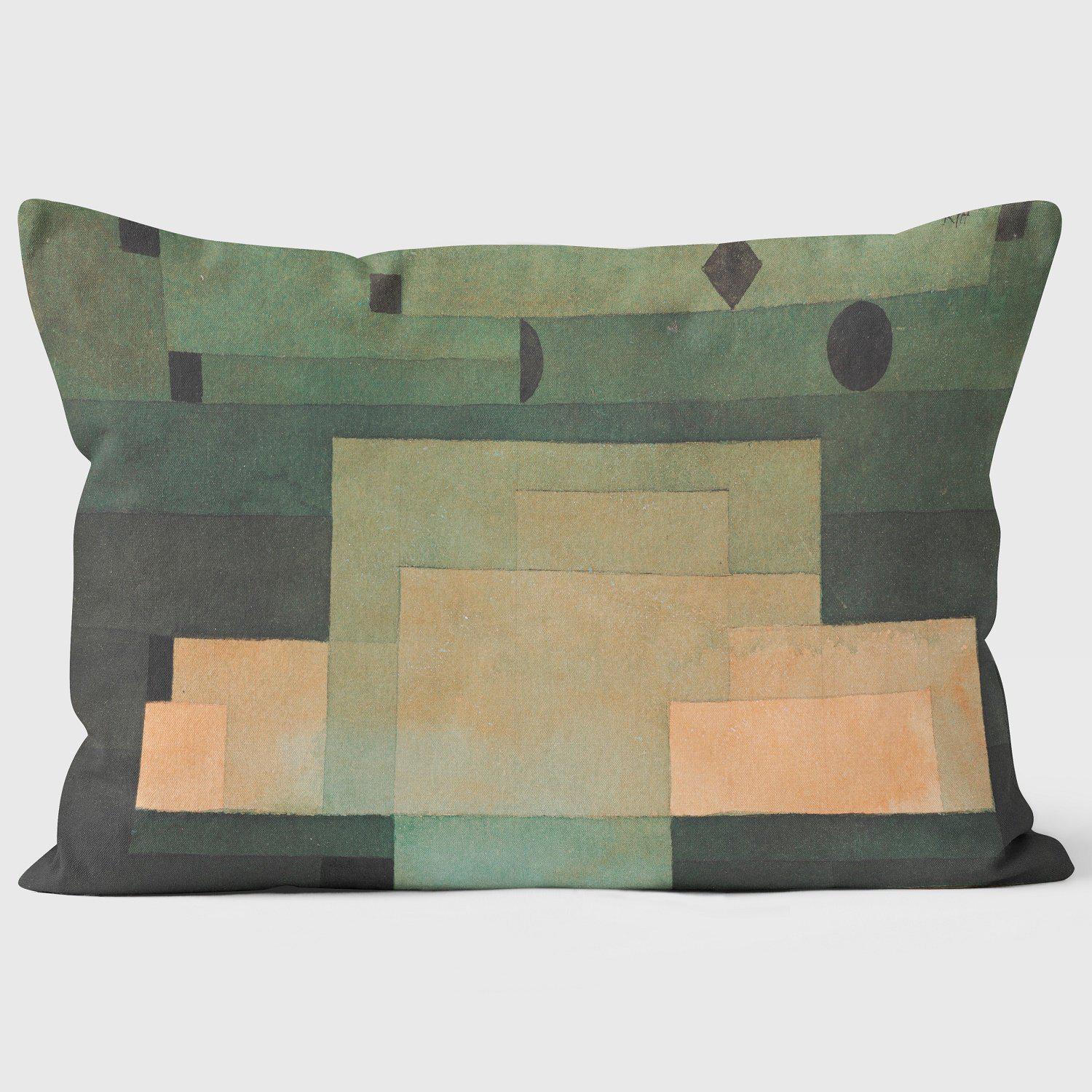 The Firmament Above The Temple - Paul Klee Cushion - Handmade Cushions UK - WeLoveCushions