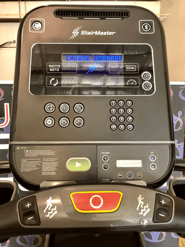 Stair Master Console Image Of The Screen and Control Center